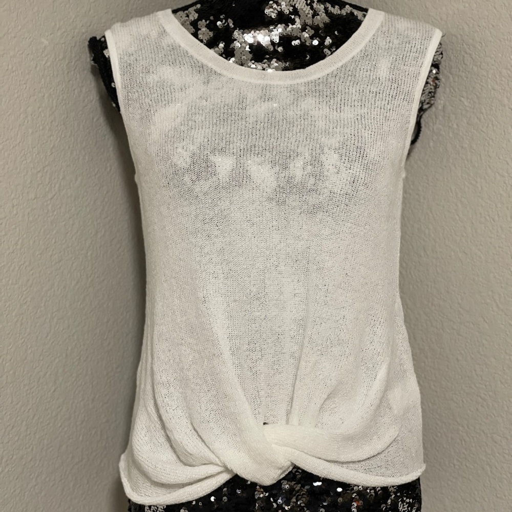 Splendid Knit Front Twist Top